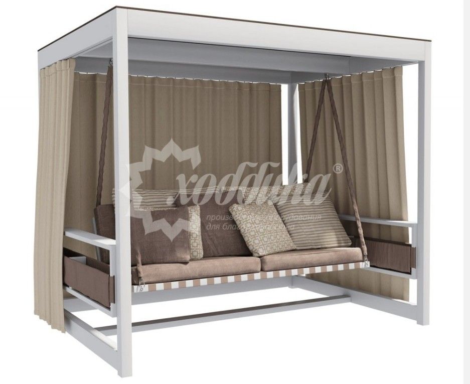 Подушка набивная Тропикана, с бортом, бесшовные, со съемным чехлом, 450/450/70